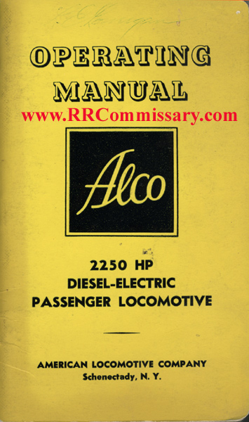 Locomotive operating manual pdf