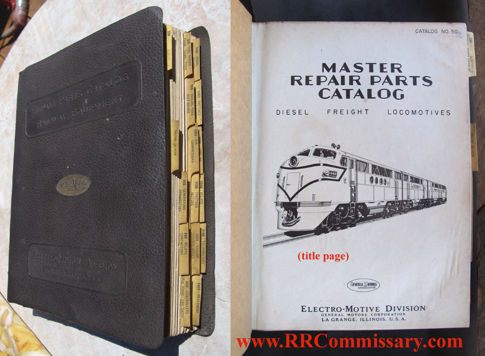 Railroad Commissary - railroad locomotive operating, maintenance, parts